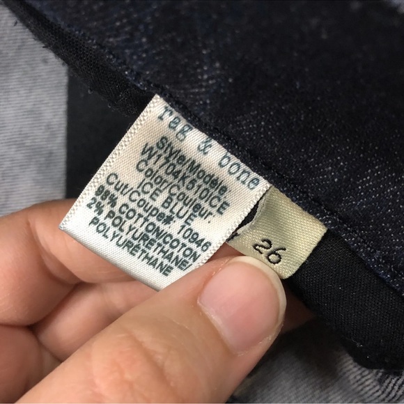 Rag & Bone Ice Blue Dash Trouser Cropped Jeans - Picture 5 of 7